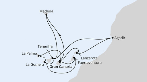 Grosse Kanaren Rundreise mit Madeira und Marokko